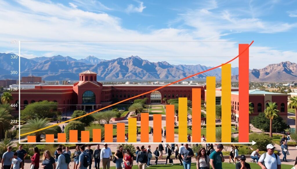 historical growth of enrollment at Grand Canyon University